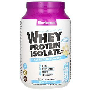 Whey Protein Isolado Baunilha Francesa 924g - Bluebonnet Nutrition