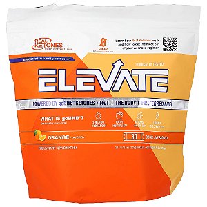 Elevate Laranja 30 Pacotes de Mistura para Bebida 12,3 g Cada - Real Ketones