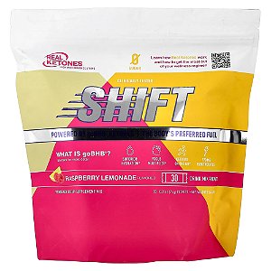 Shift Limonada de Framboesa 30 Pacotes de Mistura para Bebida 7,6 g Cada - Real Ketones