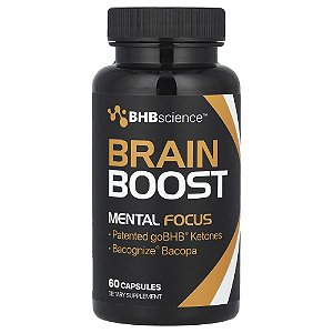 Brain Boost Foco Mental 60 Cápsulas - Real Ketones