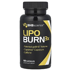 Lipo Burn3X 60 Cápsulas - Real Ketones