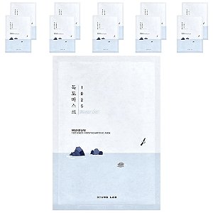 1025 Dokdo Water Gel Mask Máscara Facial 10 Unidades 30 ml - Round Lab