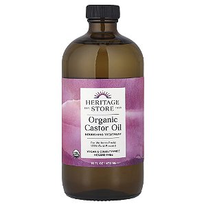 Organic Castor Oil Óleo de Rícino Orgânico 473 ml - Heritage Store