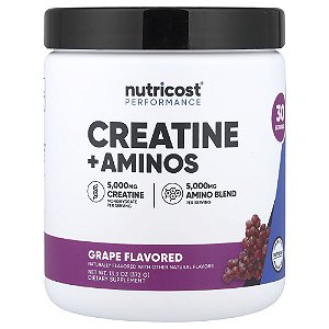Performance Creatina e Aminoacidos Uva 372 g - Nutricost