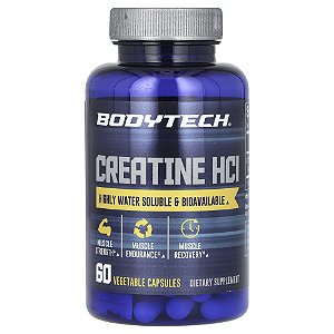 Cloridrato de Creatina HCL 750 mg 60 Cápsulas Vegetais - BodyTech