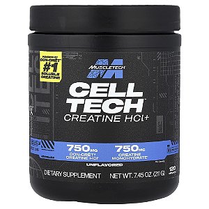 Cloridrato de Creatina Cell Tech Sem Sabor 211 g - MuscleTech