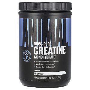 Creatina Monohidratada em Pó Sem Sabor 500 g - Animal