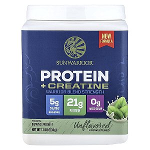 Proteína e Creatina Sem Sabor 504 g - Sunwarrior