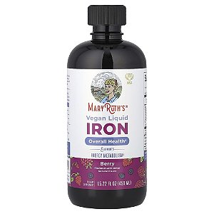 Ferro Líquido Vegano Para Maiores de 4 Anos Fruto Silvestre 450 ml - MaryRuth's