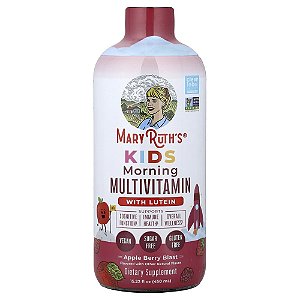 Infantil Multivitamínico Matinal com Luteína Explosão de Maçã 450 ml - MaryRuth's