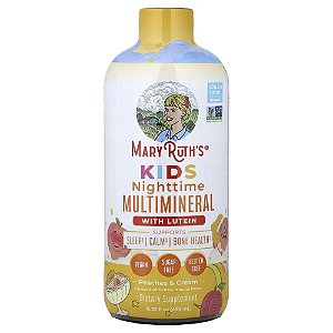 Infantil Multivitamínico Noturno com Luteína Pêssegos e Creme 450 ml - MaryRuth's