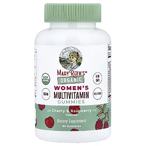 Multivitamínico Orgânico para Mulheres Cereja e Framboesa 60 Gomas - MaryRuth's