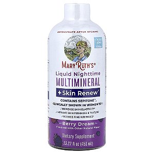 Multimineral Líquido Noturno + Pele Renew Frutas Vermelhas Dream 450 ml - MaryRuth's