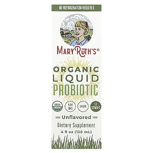 Probiótico Líquido Orgânico Sem Sabor 120 ml - MaryRuth's
