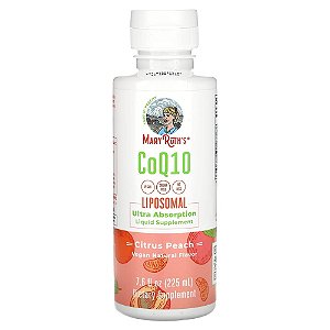 CoQ10 Lipossomal Cítricos e Pêssego 225 ml - MaryRuth's