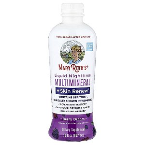 Multimineral Noturno Líquido + Pele Renew Frutas Vermelhas Dream 887 ml - MaryRuth's