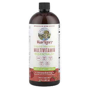 Multivitamínico Matinal Líquido Essencial+ Morango 887 ml - MaryRuth's