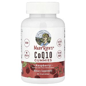 Gomas CoQ10 Framboesa 60 Gomas (60 mg por Goma) - MaryRuth's