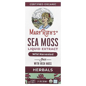 Extrato Líquido de Musgo-Marinho Orgânico Sem Álcool 1140 mg 30 ml - MaryRuth's