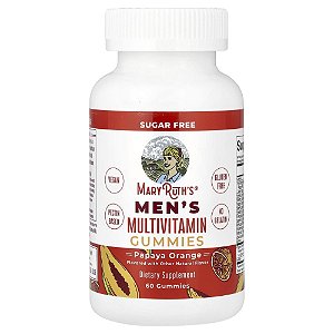 Gomas Multivitamínicas para Homens Mamão e Laranja 60 Gomas - MaryRuth's
