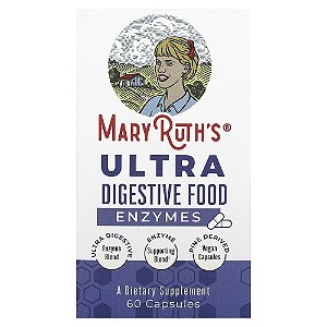 Enzimas Alimentares Ultradigestivas 60 Cápsulas - MaryRuth's
