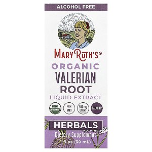 Extrato Líquido da Raiz de Valeriana Orgânica Sem Álcool 30 ml - MaryRuth's