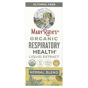 Extrato Líquido Orgânico para a Saúde Respiratória Sem Álcool 1180 mg 30 ml - MaryRuth's
