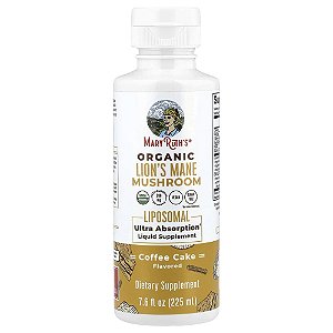 Cogumelo Juba-de-leão Orgânico Suplemento Líquido Lipossomal Bolo de Café 225 ml - MaryRuth's