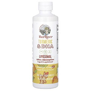 Suplemento Líquido Lipossomal de Cúrcuma e DHA Gengibre e Laranja 450 ml - MaryRuth's