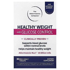 Peso Saudável com Controle de Glicose 30 Comprimidos - The Akkermansia Company
