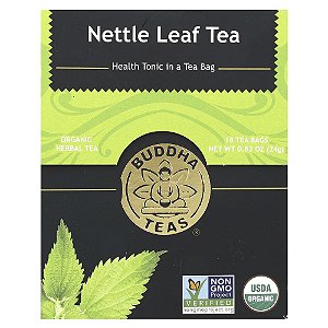 Chá Orgânico Folha de Urtiga Sem Cafeína 18 Sachês 24 g - Buddha Teas