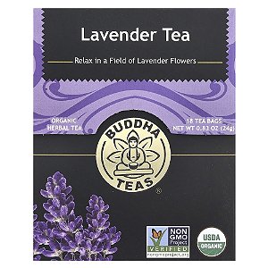 Chá Orgânico Lavanda Sem Cafeína 18 Sachês 24 g - Buddha Teas