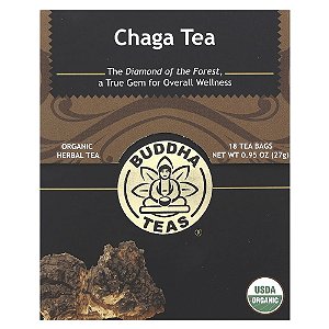 Chá Orgânico Chaga Sem Cafeína 18 Sachês 27 g - Buddha Teas