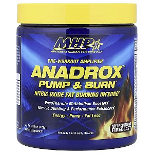 Anadrox Pump & Burn Amplificador Pré-treino Maçã e Canela Fireblast 279 g - MHP