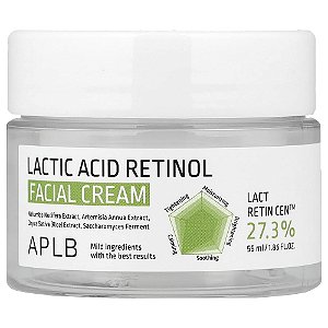 Creme Facial de Ácido Láctico e Retinol 55 ml - APLB