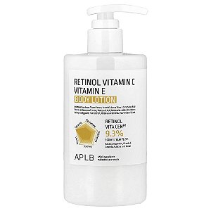 Retinol e Vitamina C Loção Corporal de Vitamina E 300 ml - APLB