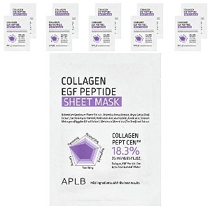 Máscara Facial de Beleza Peptídeos de Colágeno EGF 10 Folhas 25 ml - APLB