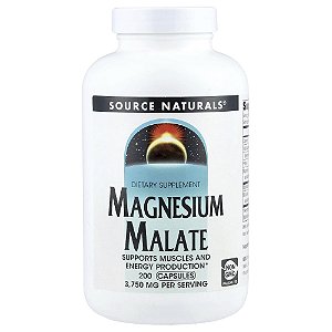 Malato de Magnésio 200 Cápsulas - Source Naturals