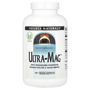 Ultra-Mag 180 Cápsulas Veganas - Source Naturals