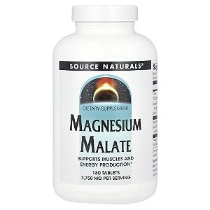 Malato de Magnésio 180 Comprimidos - Source Naturals