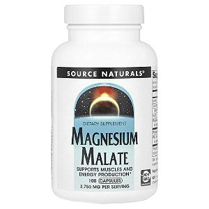 Malato de Magnésio 100 Cápsulas - Source Naturals
