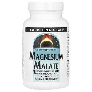 Malato de Magnésio 90 Comprimidos - Source Naturals