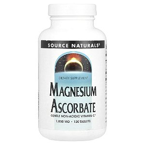 Ascorbato de Magnésio 1.000 mg 120 Comprimidos - Source Naturals