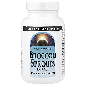 Extrato de Brotos de Brócolis 250 mg 120 Comprimidos - Source Naturals
