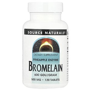 Bromelina 600 GDU/g 120 Comprimidos - Source Naturals