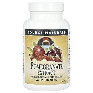 Extrato de Romã 500 mg 120 Comprimidos - Source Naturals