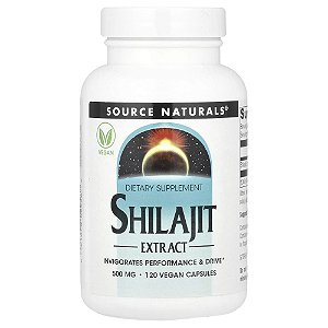 Extrato de Shilajit 500 mg 120 Cápsulas Veganas - Source Naturals