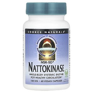 Nattokinase 100 mg 60 Cápsulas Veganas - Source Naturals