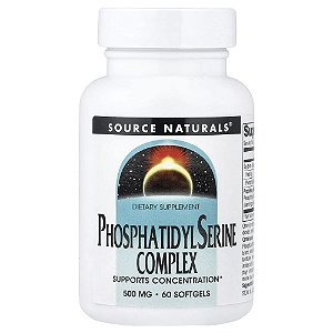 Complexo de Fosfatidil serina 500 mg 60 Softgels - Source Naturals