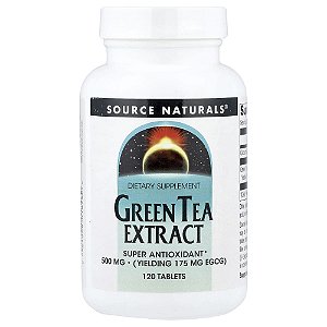 Extrato de Chá Verde 500 mg 120 Comprimidos - Source Naturals